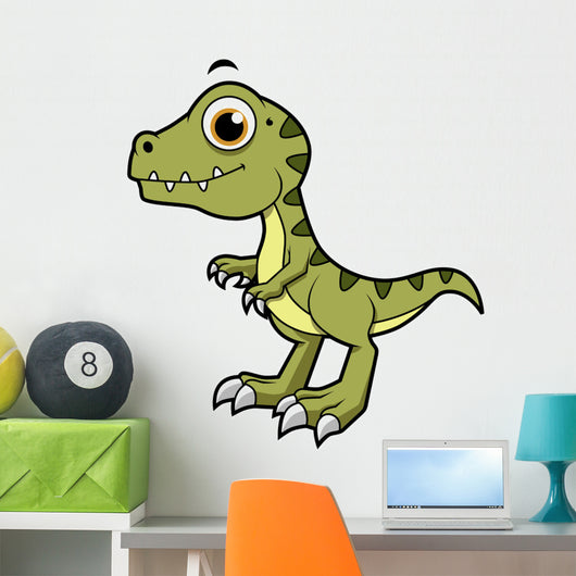 Cute Illustration Tyrannosaurus Rex Wall Decal Design 1