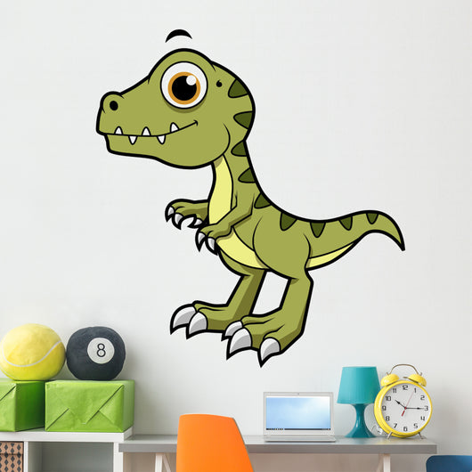 Cute Illustration Tyrannosaurus Rex Wall Decal Design 1