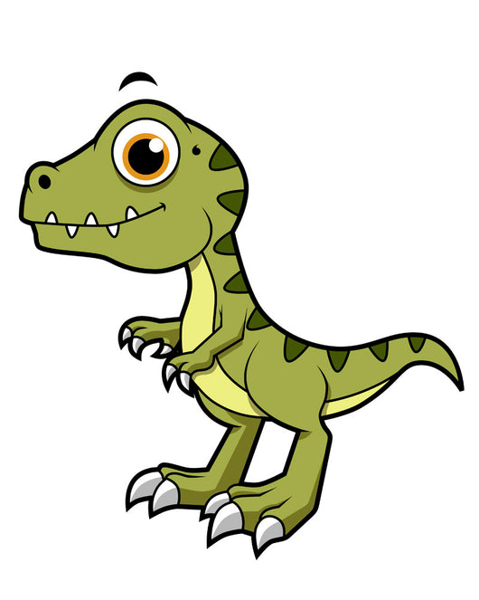 Cute Illustration Tyrannosaurus Rex Wall Decal Design 1