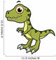 Cute Illustration Tyrannosaurus Rex Wall Decal Design 1
