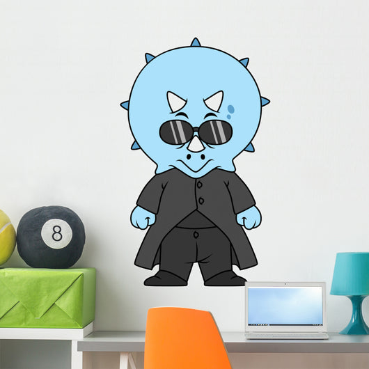 Illustration Matrix Triceratops Wall Decal