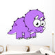 Cute Illustration Triceratops Wall Decal