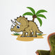 Cute Triceratops Tropical Climate Wall Decal