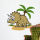 Cute Triceratops Tropical Climate Wall Decal