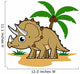 Cute Triceratops Tropical Climate Wall Decal