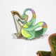 Illustration Plateosaurus Playing Harp Wall Decal