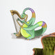 Illustration Plateosaurus Playing Harp Wall Decal