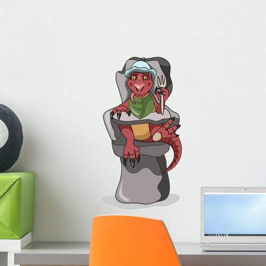 Illustration Baby Tyrannosaurus Rex Wall Decal