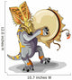Illustration Chasmosaurus Dancing Shaman Wall Decal