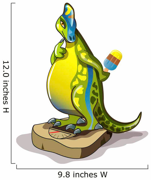 Illustration Lambeosaurus Standing Weight Wall Decal