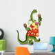 Illustration Brontosaurus Playing Maracas Wall Decal