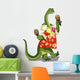 Illustration Brontosaurus Playing Maracas Wall Decal