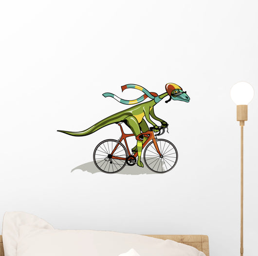 Illustration Anabisetia Dinosaur Riding Wall Decal