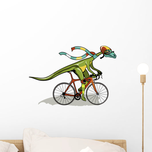 Illustration Anabisetia Dinosaur Riding Wall Decal
