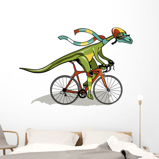 Illustration Anabisetia Dinosaur Riding Wall Decal