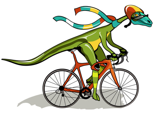 Illustration Anabisetia Dinosaur Riding Wall Decal