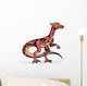 Illustration Velociraptor Wall Decal