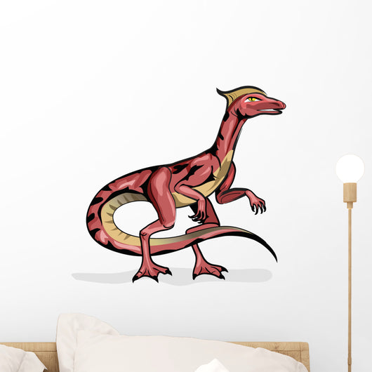 Illustration Velociraptor Wall Decal