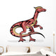 Illustration Velociraptor Wall Decal