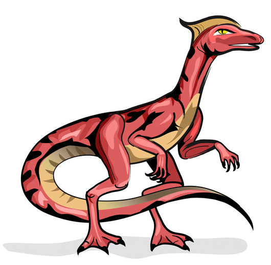 Illustration Velociraptor Wall Decal