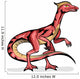 Illustration Velociraptor Wall Decal