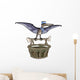 Illustration Pteranodon Carrying Basket Wall Decal