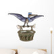 Illustration Pteranodon Carrying Basket Wall Decal