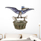 Illustration Pteranodon Carrying Basket Wall Decal