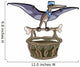 Illustration Pteranodon Carrying Basket Wall Decal