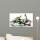 Illustration Hadrosaurus Relaxing Jacuzzi Wall Decal