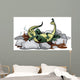 Illustration Hadrosaurus Relaxing Jacuzzi Wall Decal