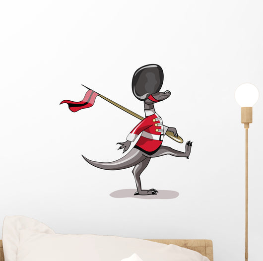 Illustration Raptor Dressed as Wall Decal