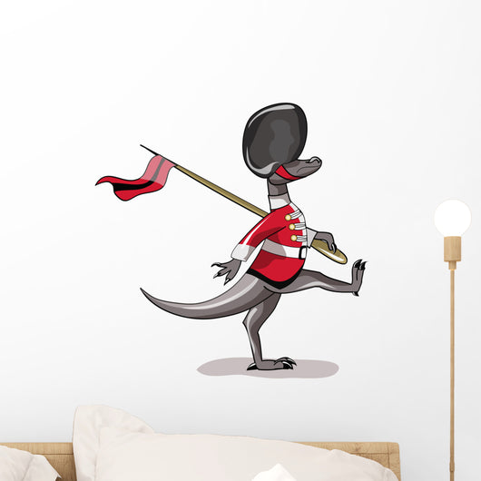 Illustration Raptor Dressed as Wall Decal