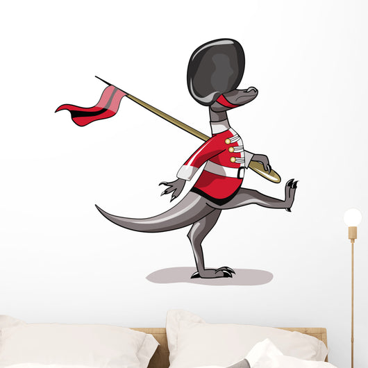 Illustration Raptor Dressed as Wall Decal