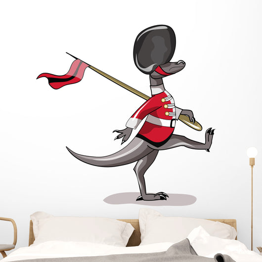 Illustration Raptor Dressed as Wall Decal