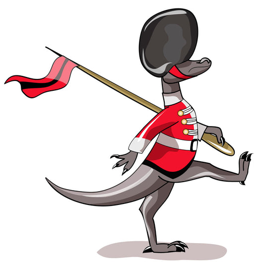 Illustration Raptor Dressed as Wall Decal