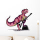 Illustration Tyrannosaurus Rex Playing Wall Decal