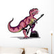 Illustration Tyrannosaurus Rex Playing Wall Decal
