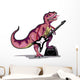 Illustration Tyrannosaurus Rex Playing Wall Decal