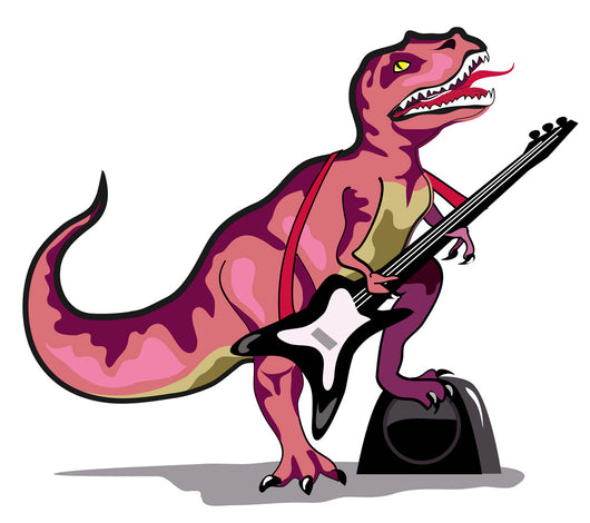 Illustration Tyrannosaurus Rex Playing Wall Decal