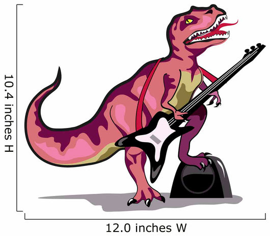 Illustration Tyrannosaurus Rex Playing Wall Decal