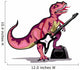 Illustration Tyrannosaurus Rex Playing Wall Decal