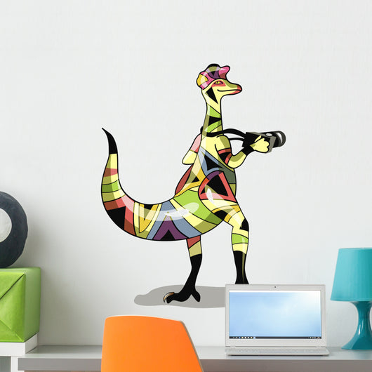 Illustration Iguanodon Photographer Wall Decal