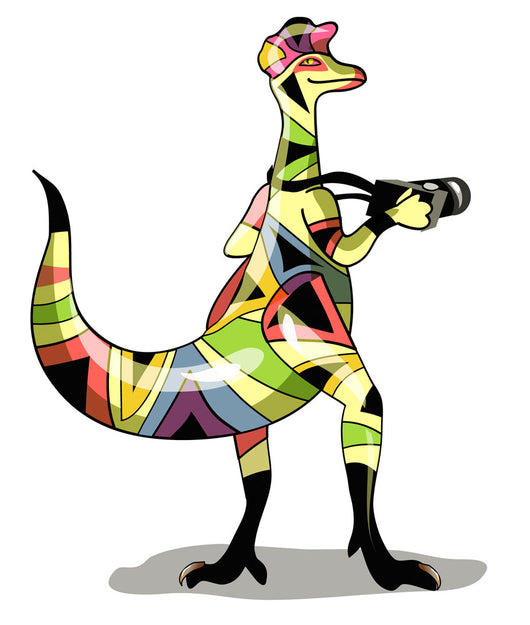 Illustration Iguanodon Photographer Wall Decal