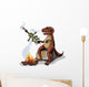 Illustration Tyrannosaurus Rex Cooking Wall Decal