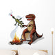 Illustration Tyrannosaurus Rex Cooking Wall Decal