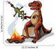 Illustration Tyrannosaurus Rex Cooking Wall Decal