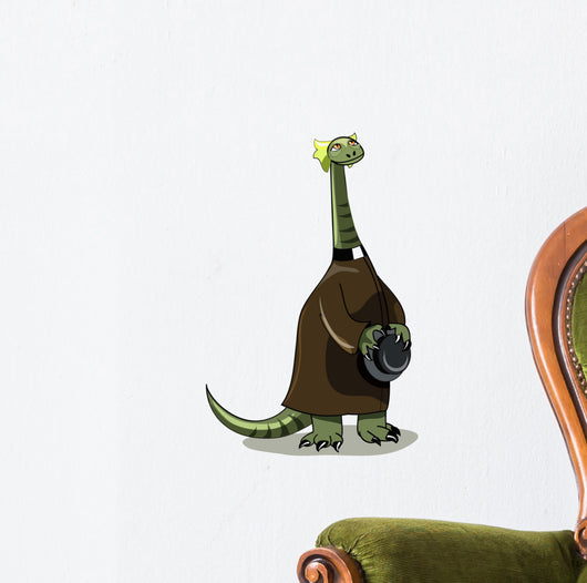 Illustration Plateosaurus Dressed as Wall Decal
