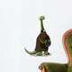 Illustration Plateosaurus Dressed as Wall Decal