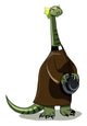 Illustration Plateosaurus Dressed as Wall Decal